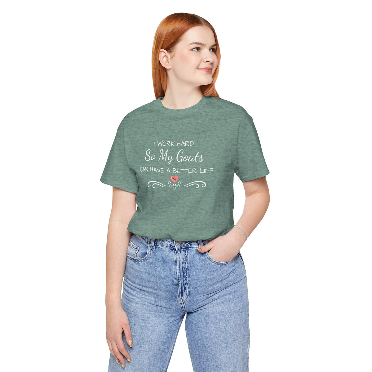 Unisex Jersey Short Sleeve Tee - "I Work Hard"