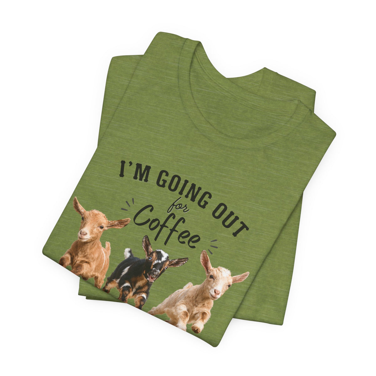 Unisex Jersey Short Sleeve Tee "Out for Coffee - DARK TEXT"