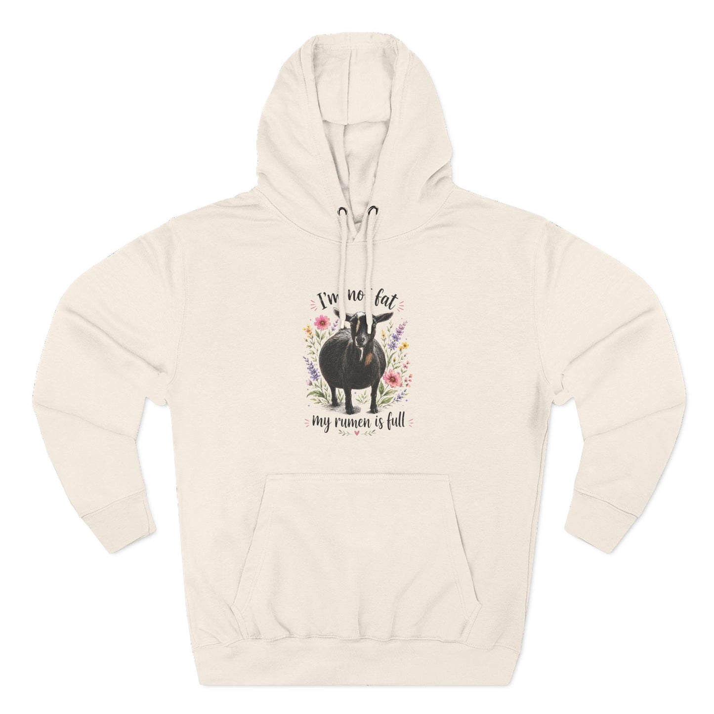 Three-Panel Fleece Hoodie - "It's just a food baby"