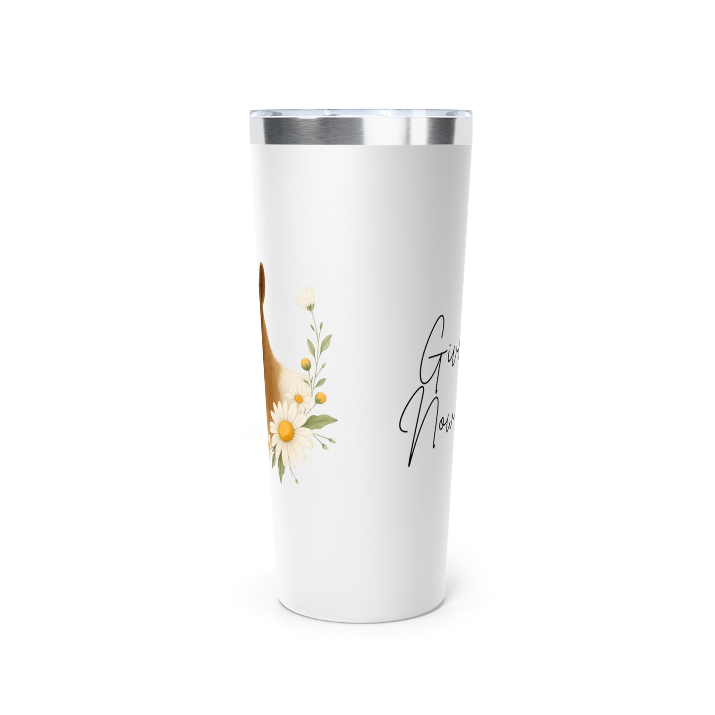 Copper Vacuum Insulated Tumbler, 22oz - "Spill the tea"