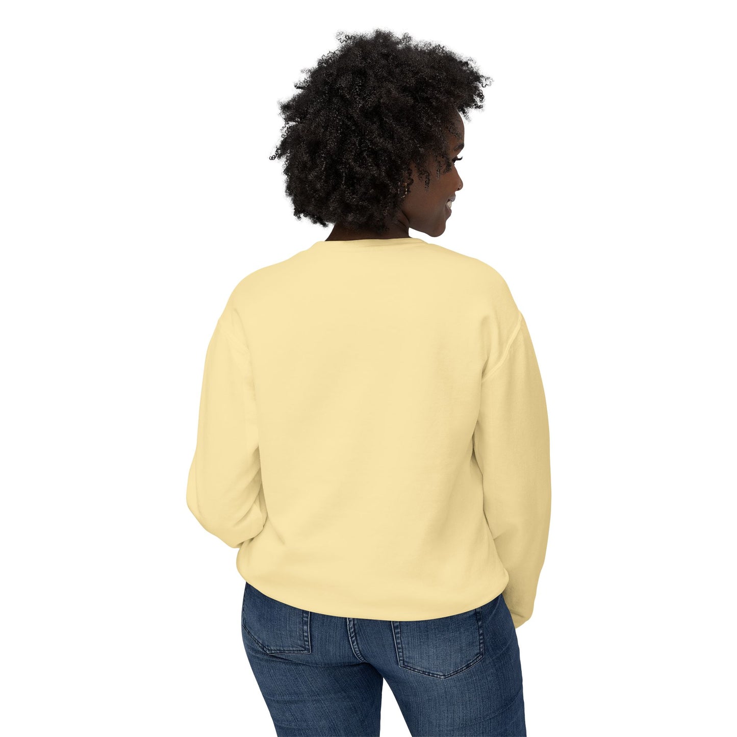 Unisex Lightweight Crewneck Sweatshirt - "Coffee Meet"