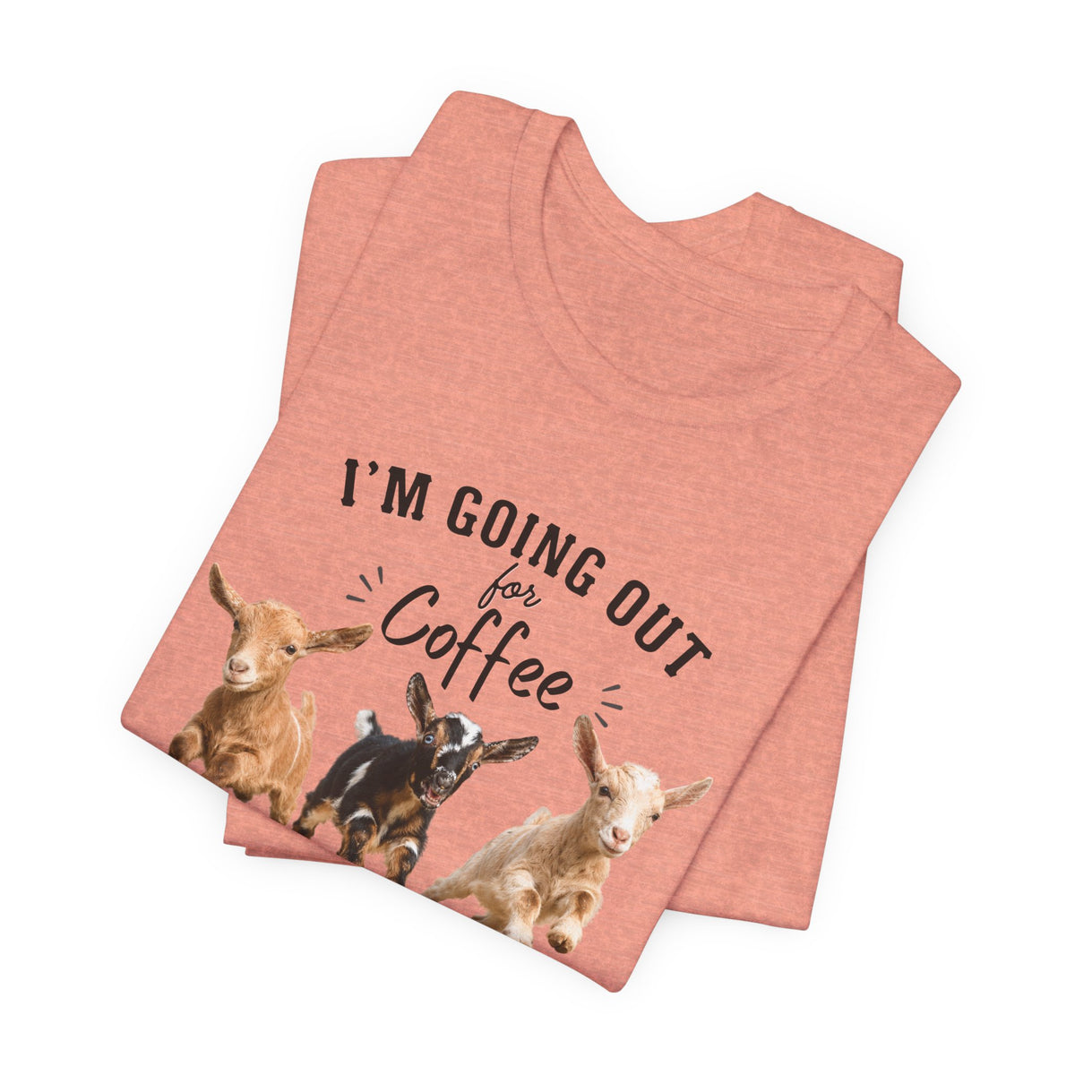 Unisex Jersey Short Sleeve Tee "Out for Coffee - DARK TEXT"