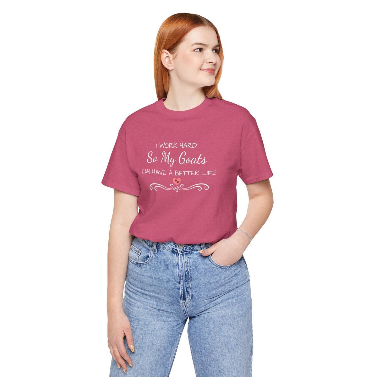 Unisex Jersey Short Sleeve Tee - "I Work Hard"
