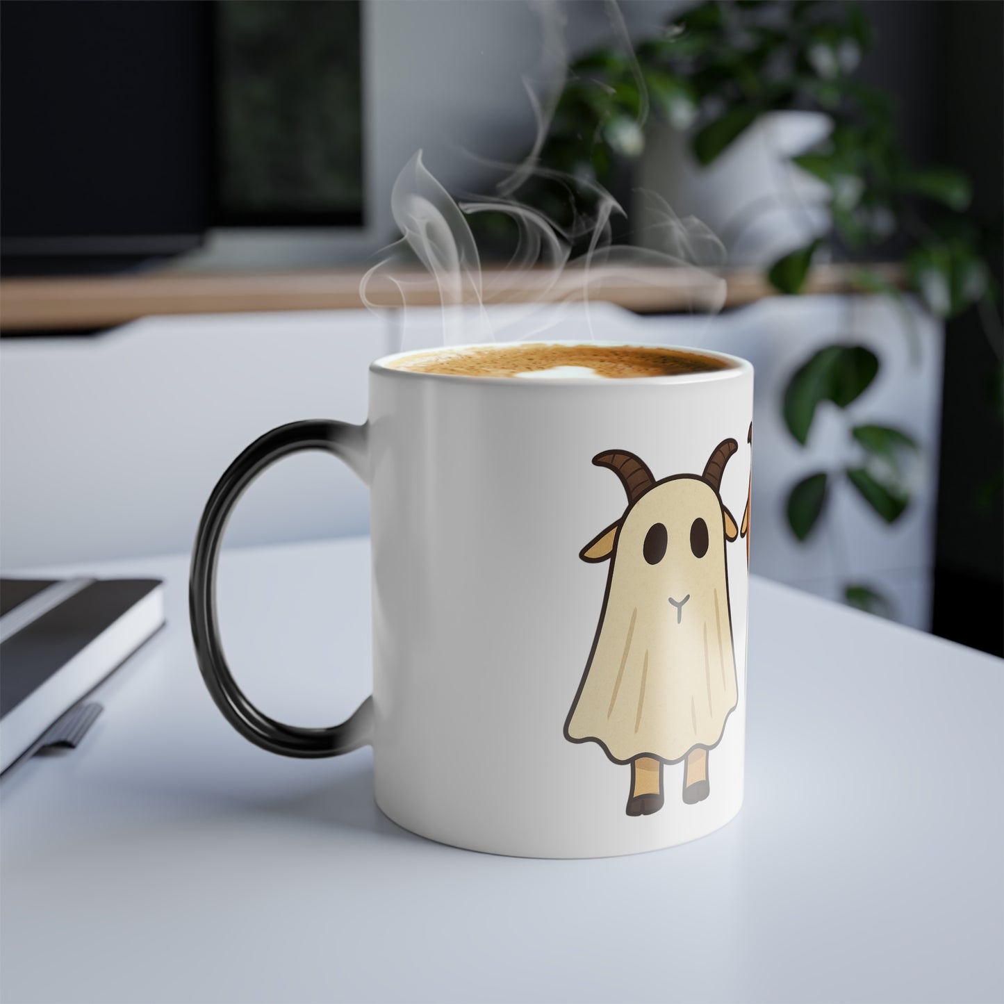 11oz Color Morphing Halloween Goat Mug