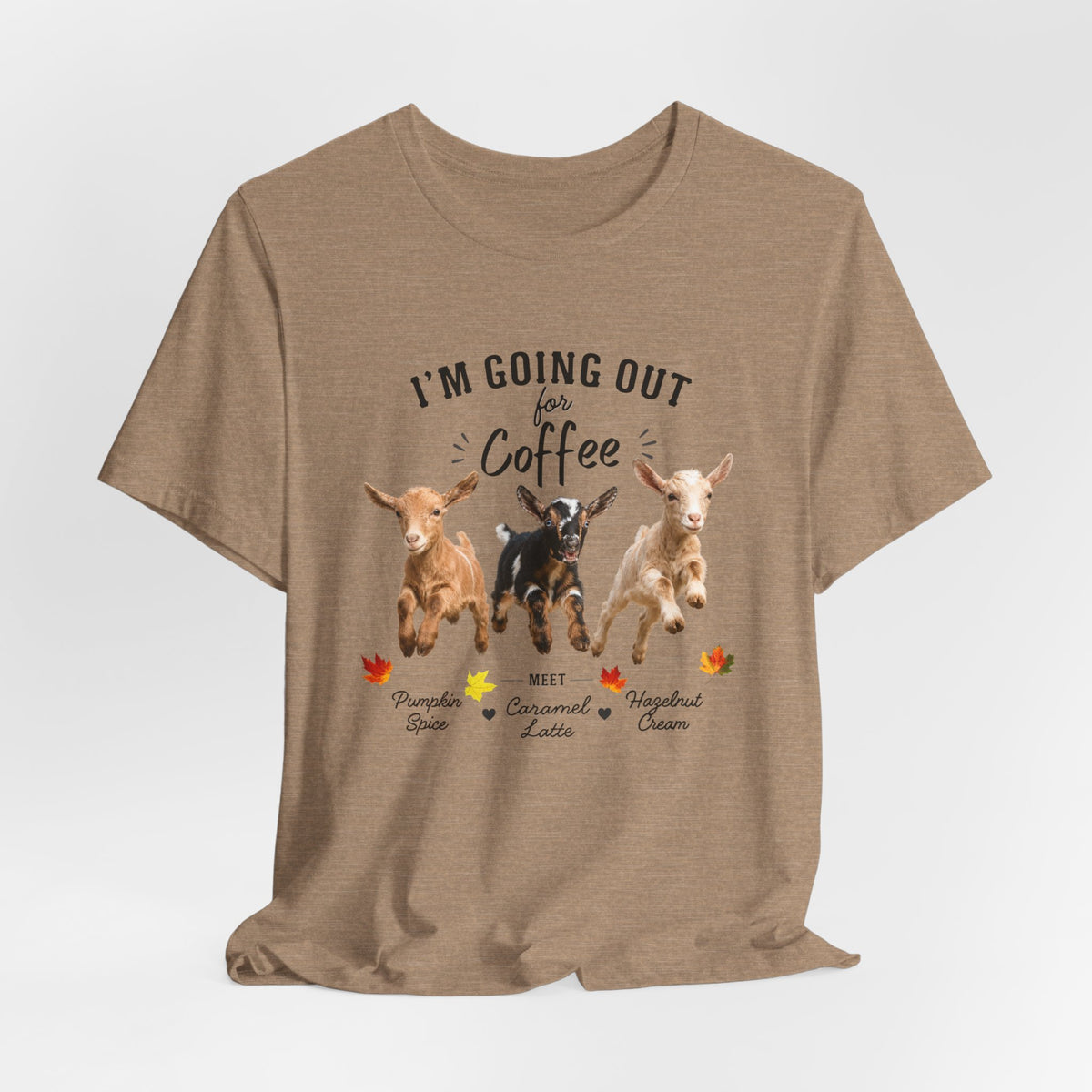 Unisex Jersey Short Sleeve Tee "Out for Coffee - DARK TEXT"
