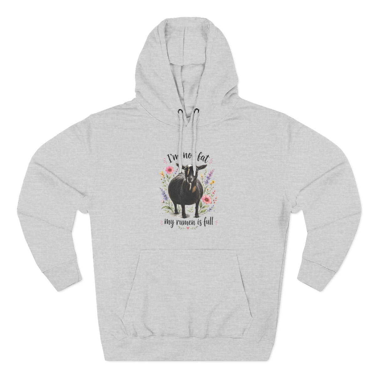Three-Panel Fleece Hoodie - "It's just a food baby"