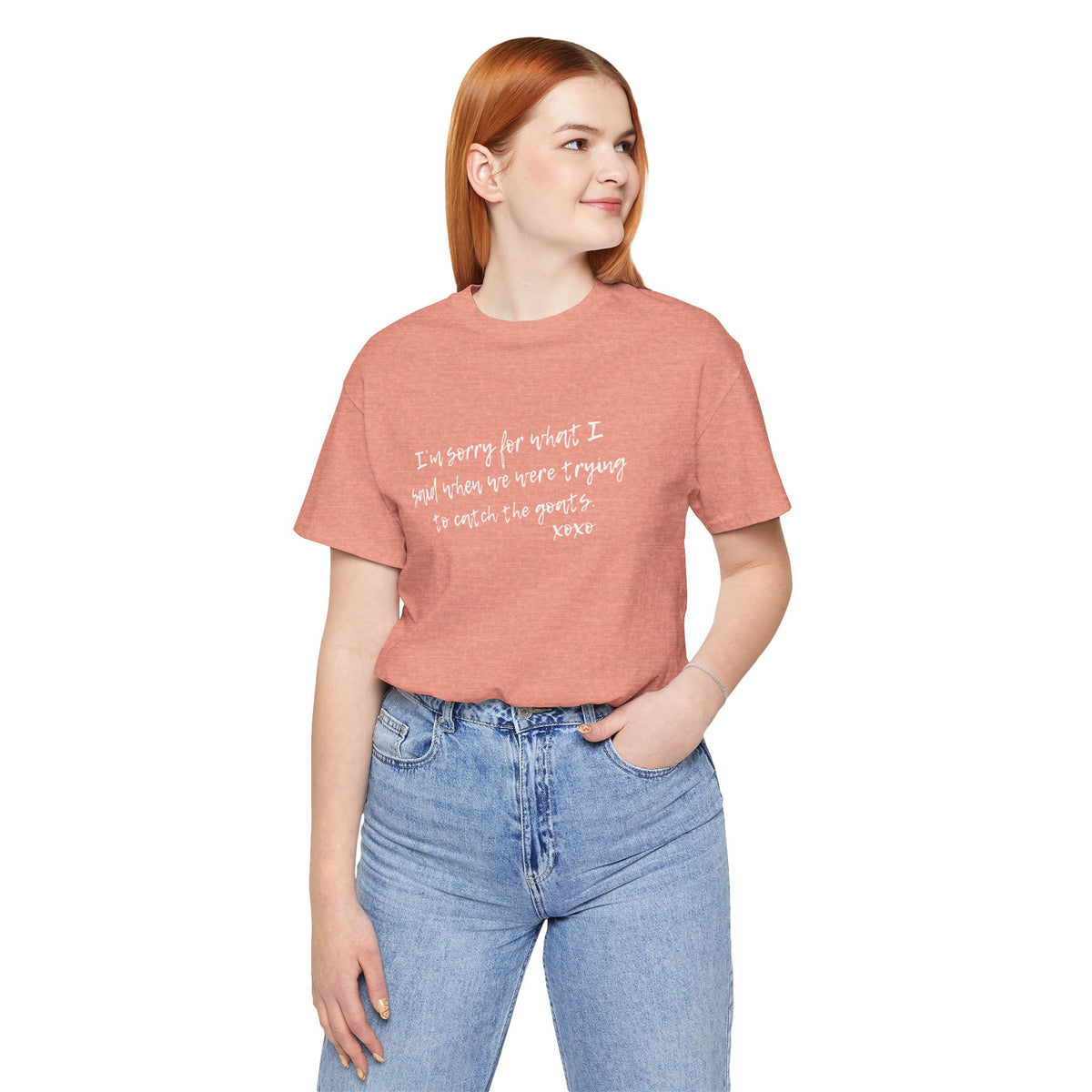 Unisex Jersey Tee - "Sorry"