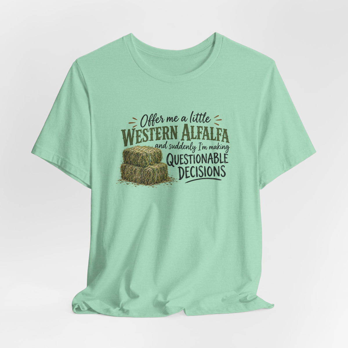 Unisex Jersey Short Sleeve Tee - "Western Alfalfa"
