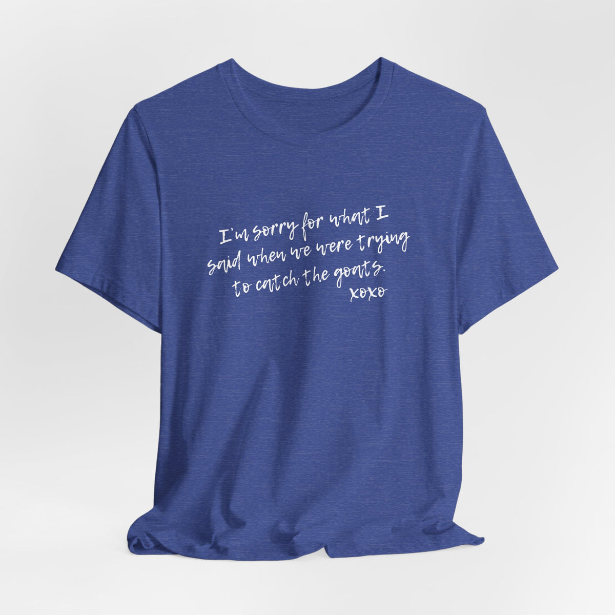 Unisex Jersey Tee - "Sorry"