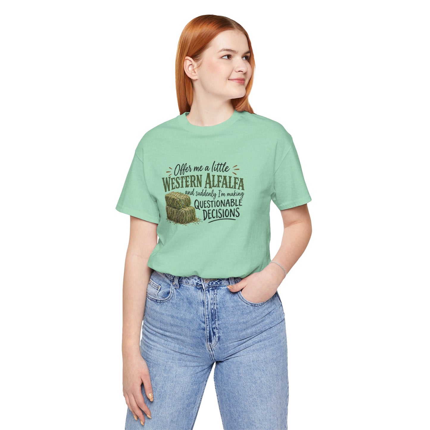 Unisex Jersey Short Sleeve Tee - "Western Alfalfa"