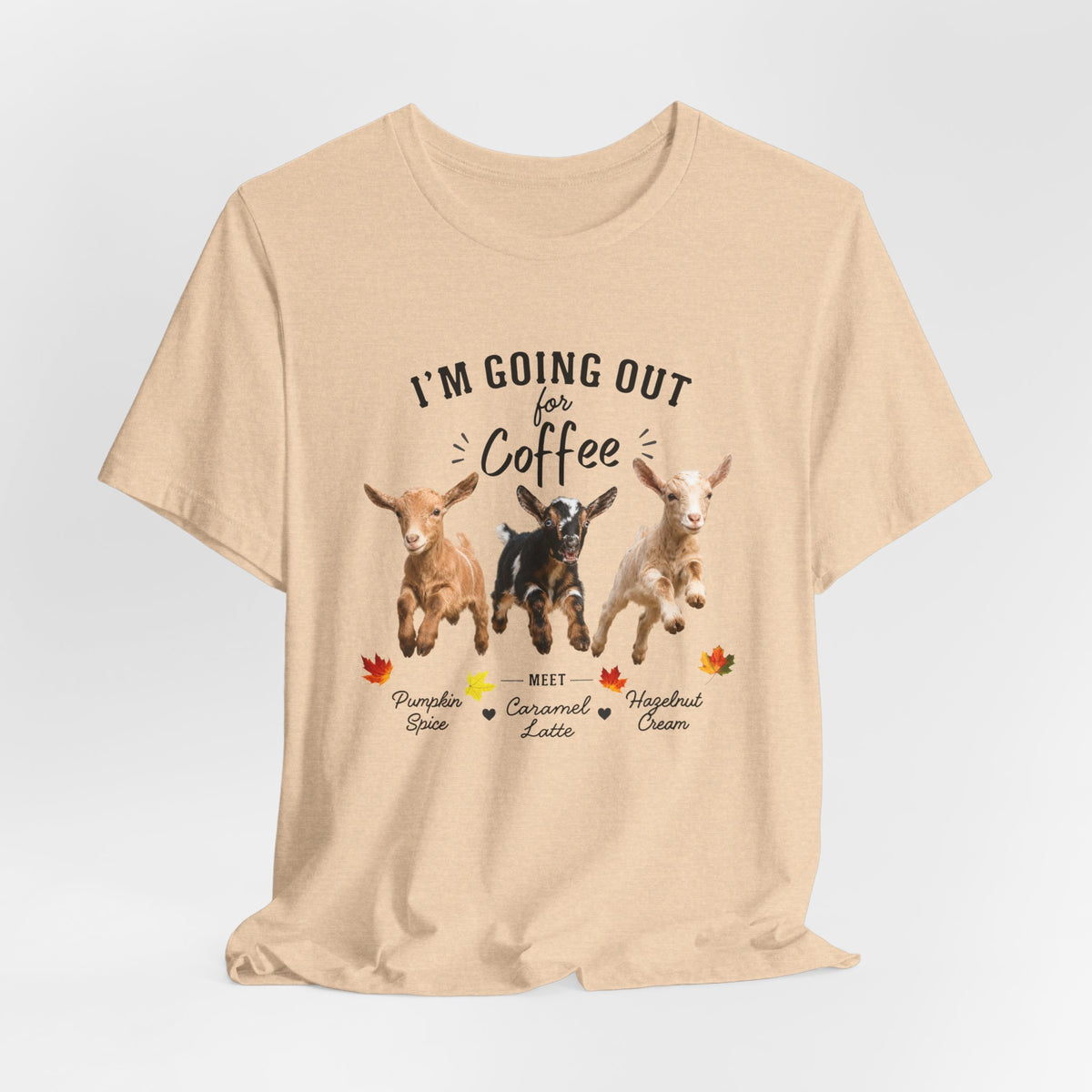 Unisex Jersey Short Sleeve Tee "Out for Coffee - DARK TEXT"