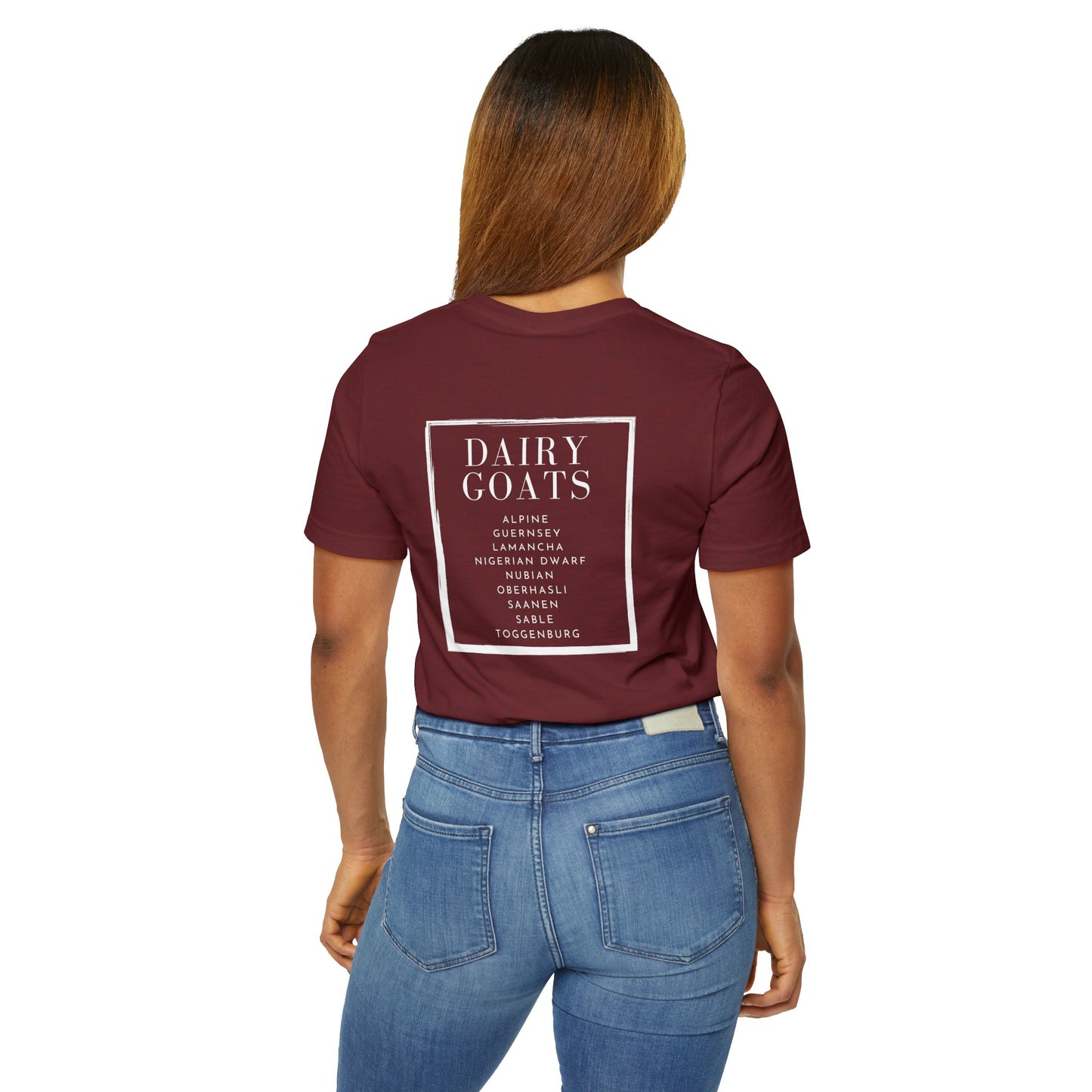 Unisex Jersey T-Shirt ** DAIRY GOAT BREEDS **