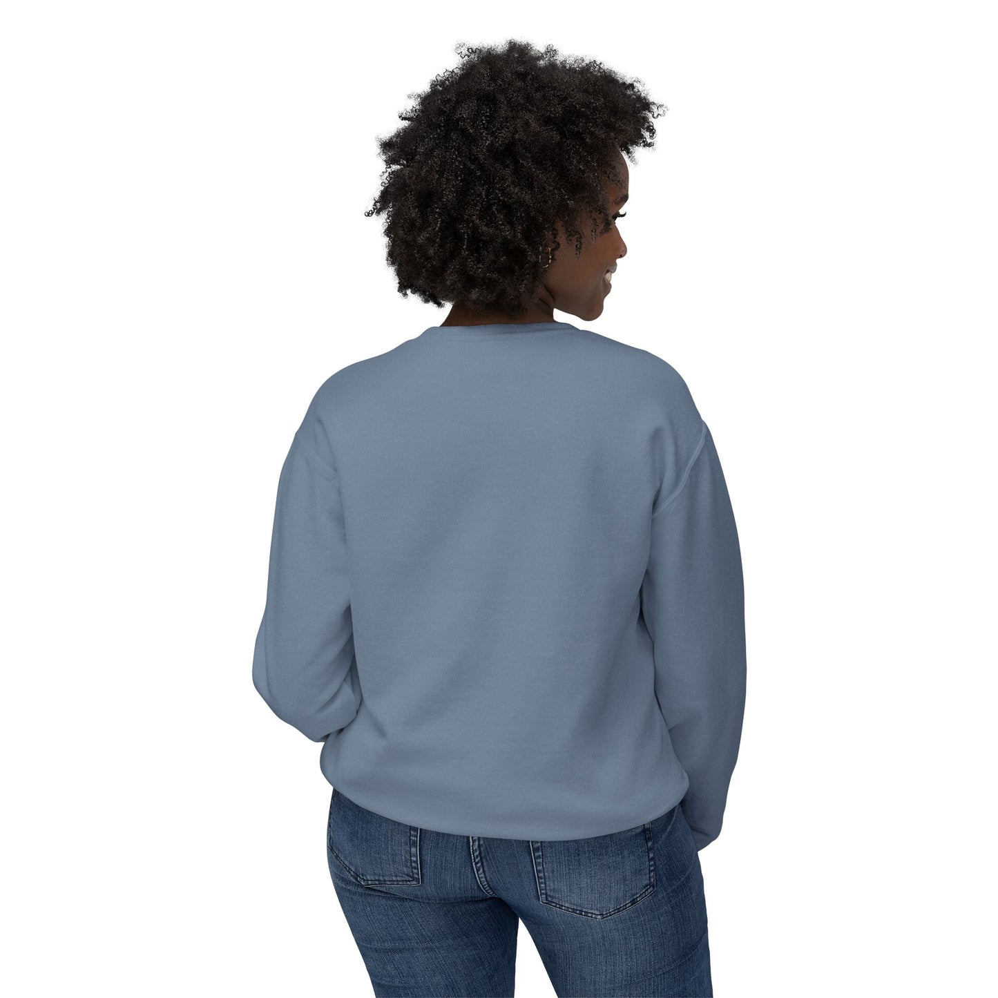 Unisex Lightweight Crewneck Sweatshirt - "Coffee Meet"