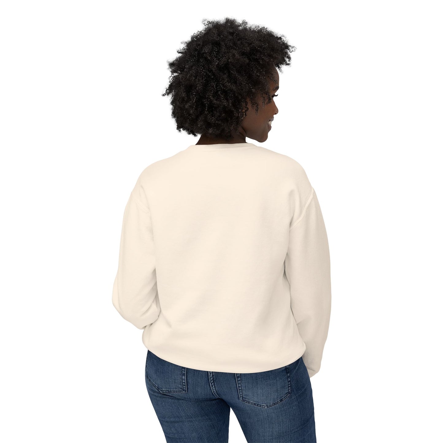 Unisex Lightweight Crewneck Sweatshirt - "Coffee Meet"