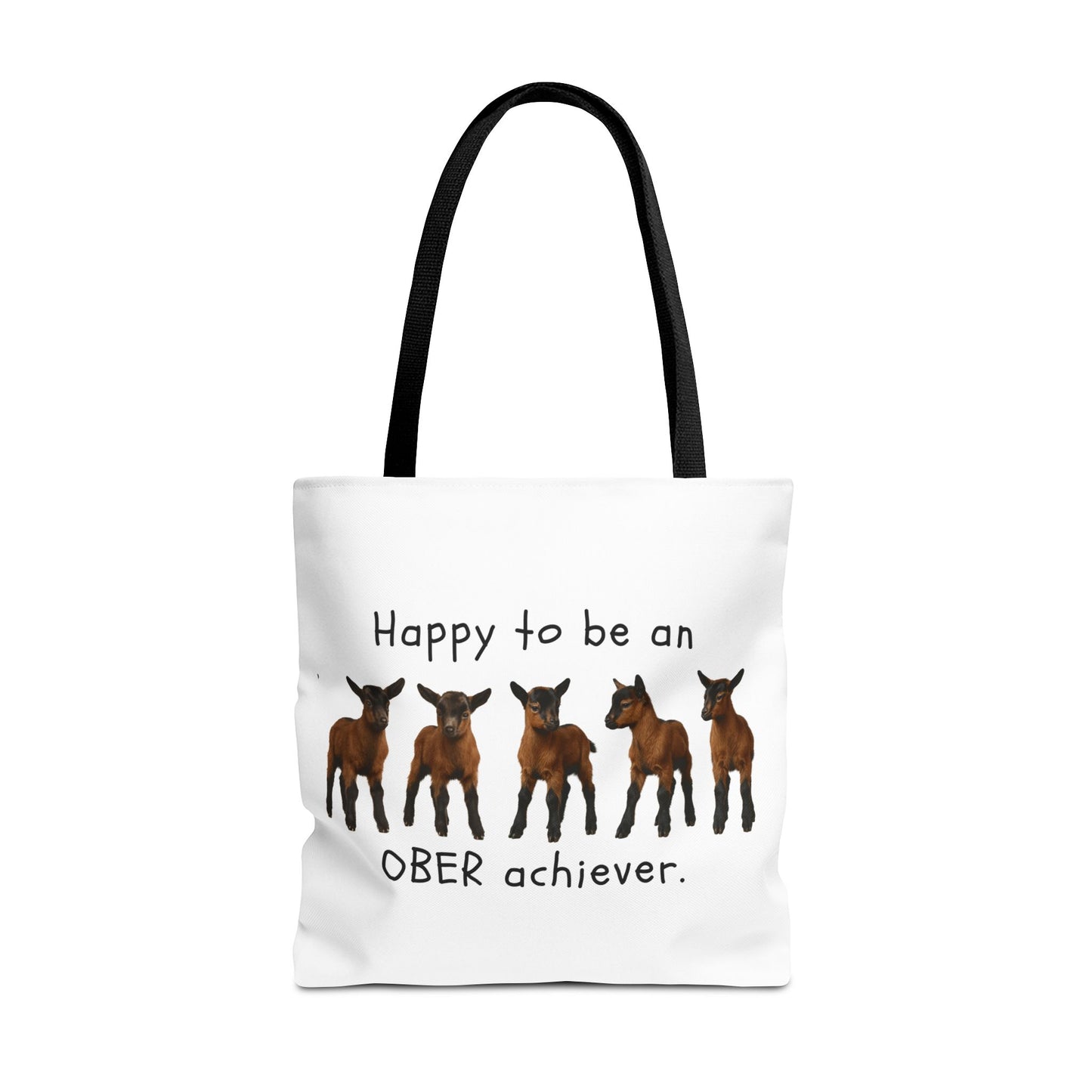 Polyester Tote Bag - "OBER achiever"