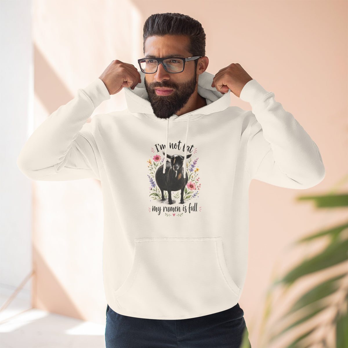 Three-Panel Fleece Hoodie - "It's just a food baby"