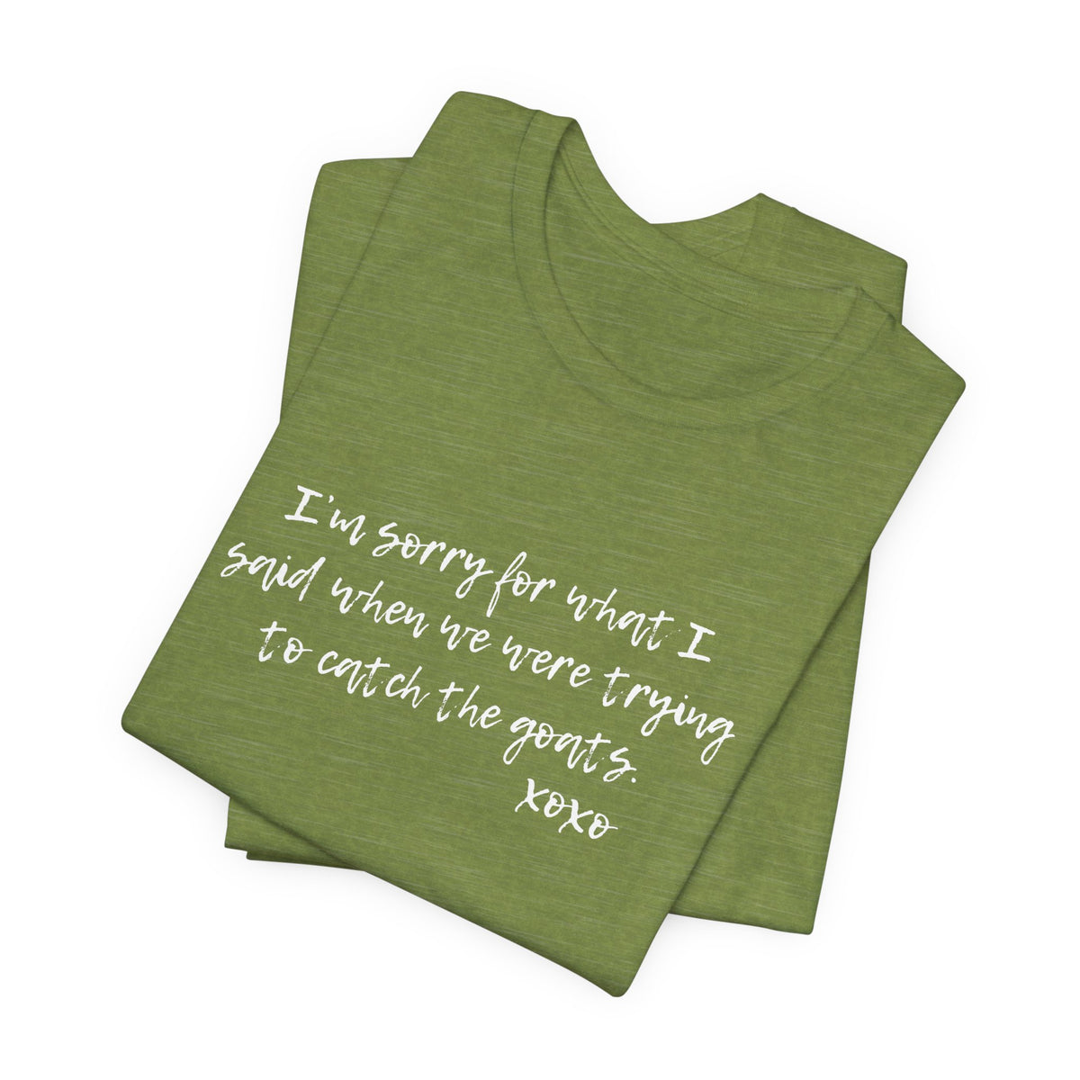 Unisex Jersey Tee - "Sorry"