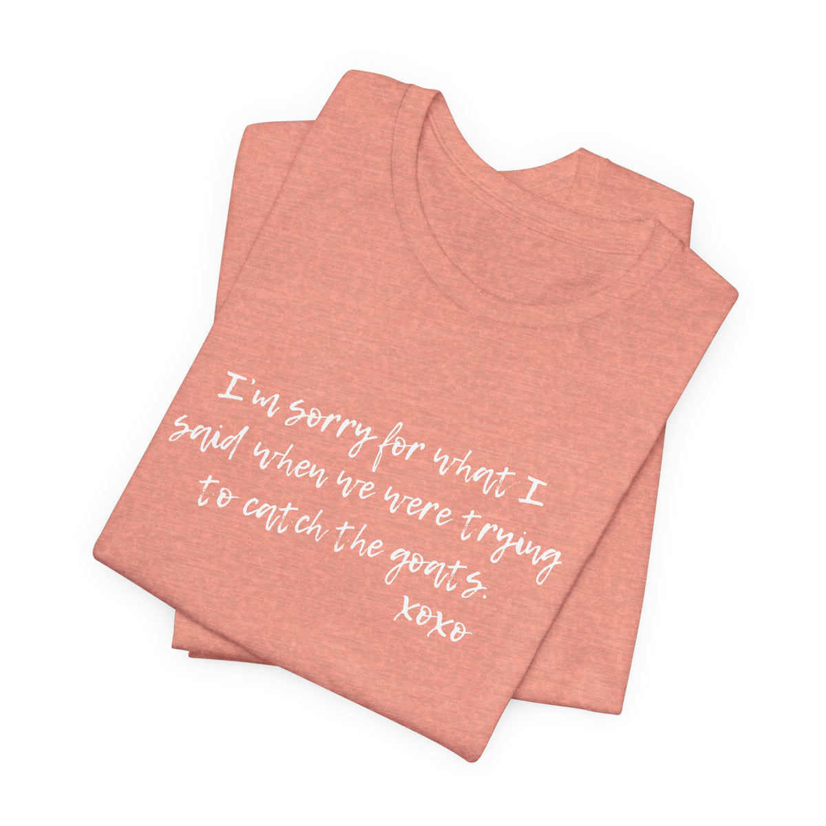 Unisex Jersey Tee - "Sorry"