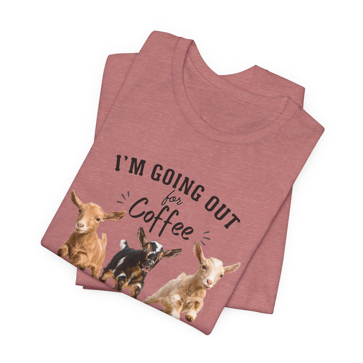 Unisex Jersey Short Sleeve Tee "Out for Coffee - DARK TEXT"