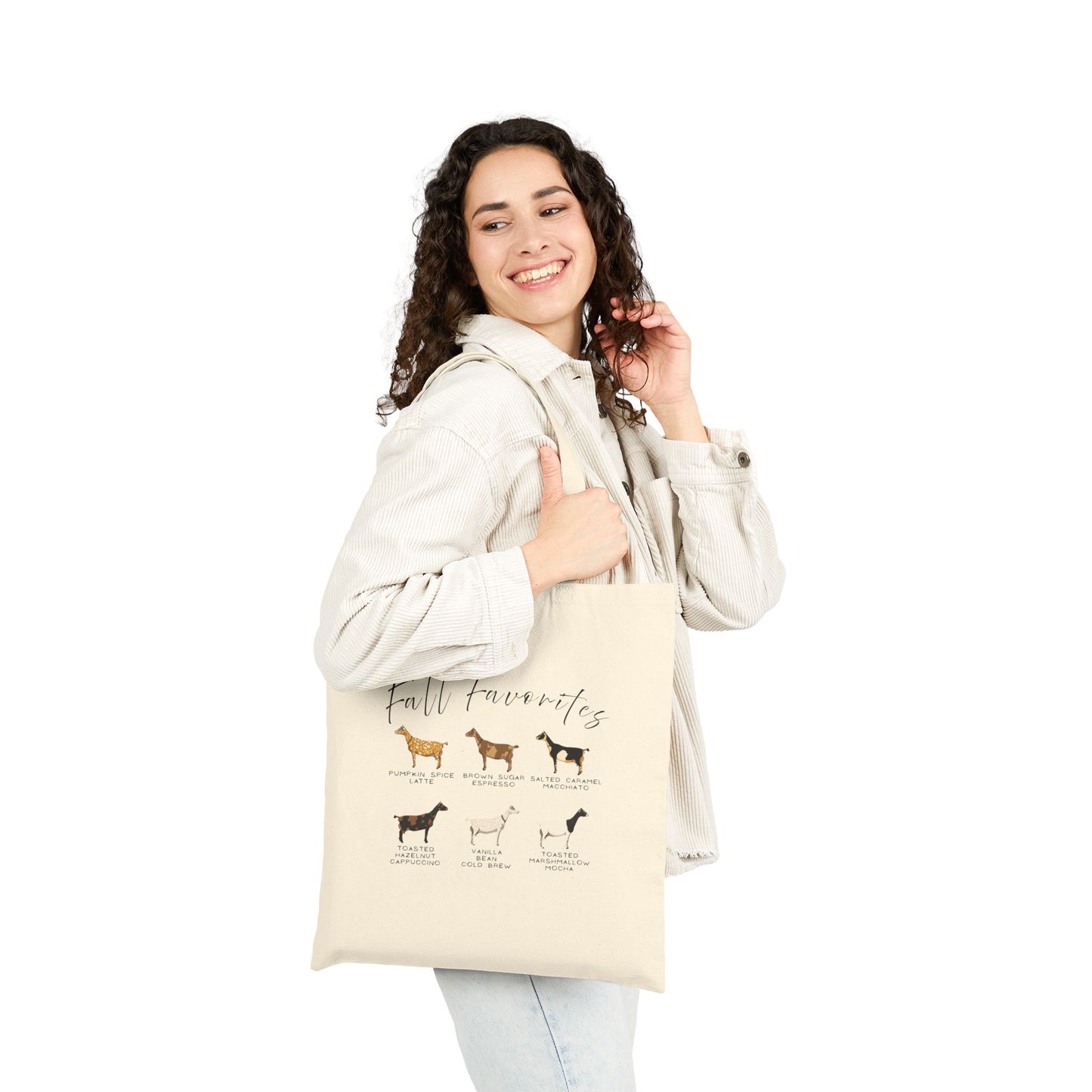 Cotton Canvas Tote Bag - "Fall Favorites"