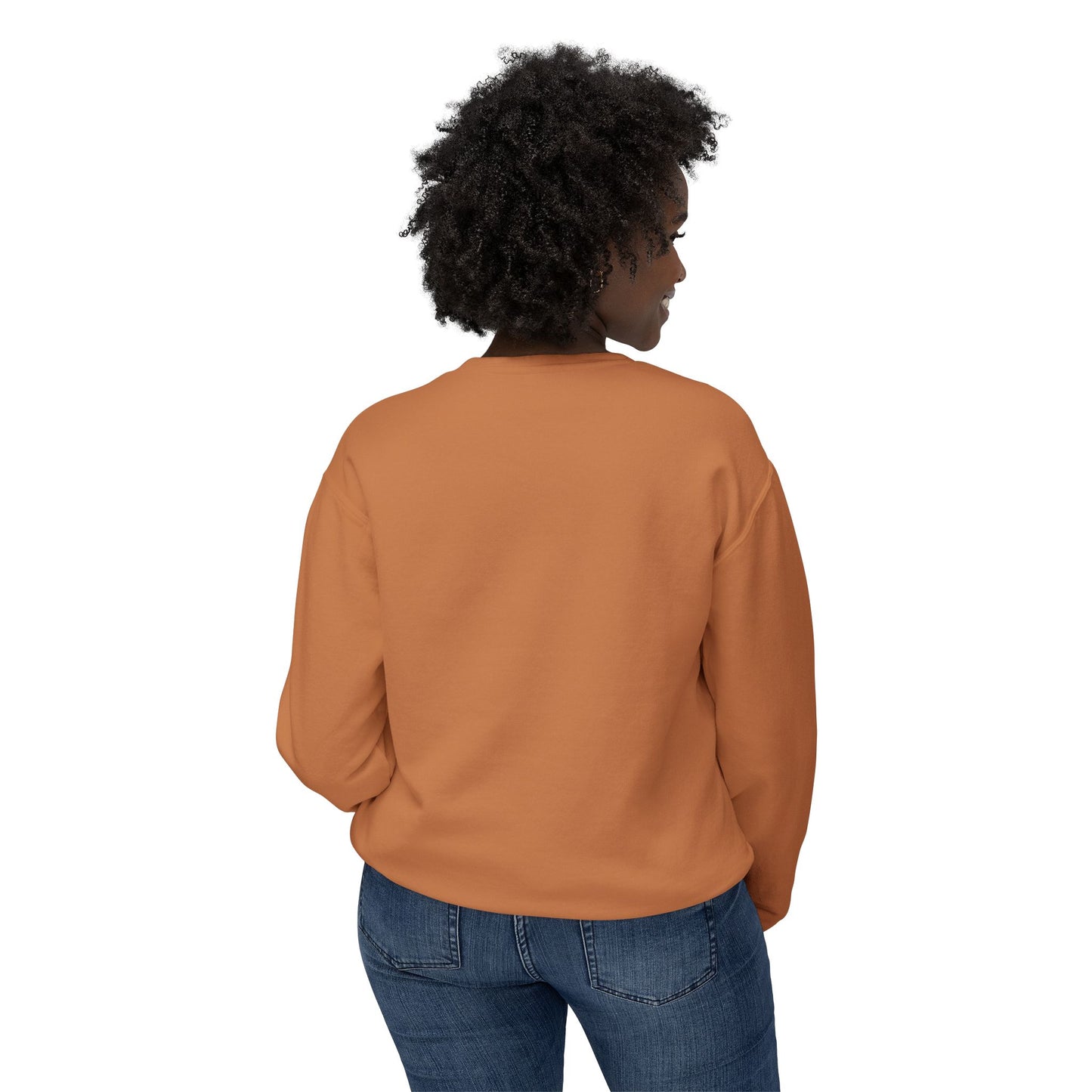 Unisex Lightweight Crewneck Sweatshirt - "Coffee Meet"