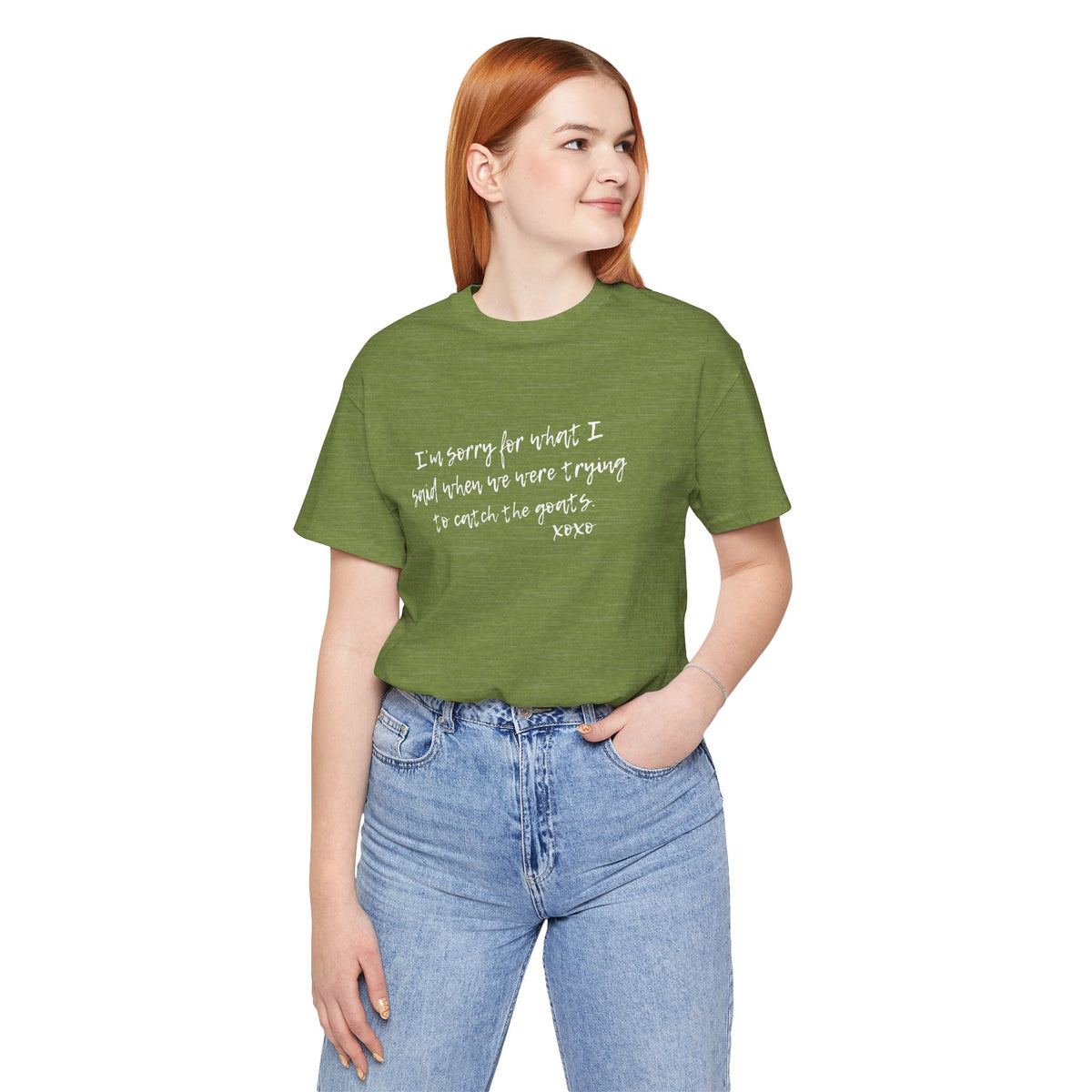 Unisex Jersey Tee - "Sorry"