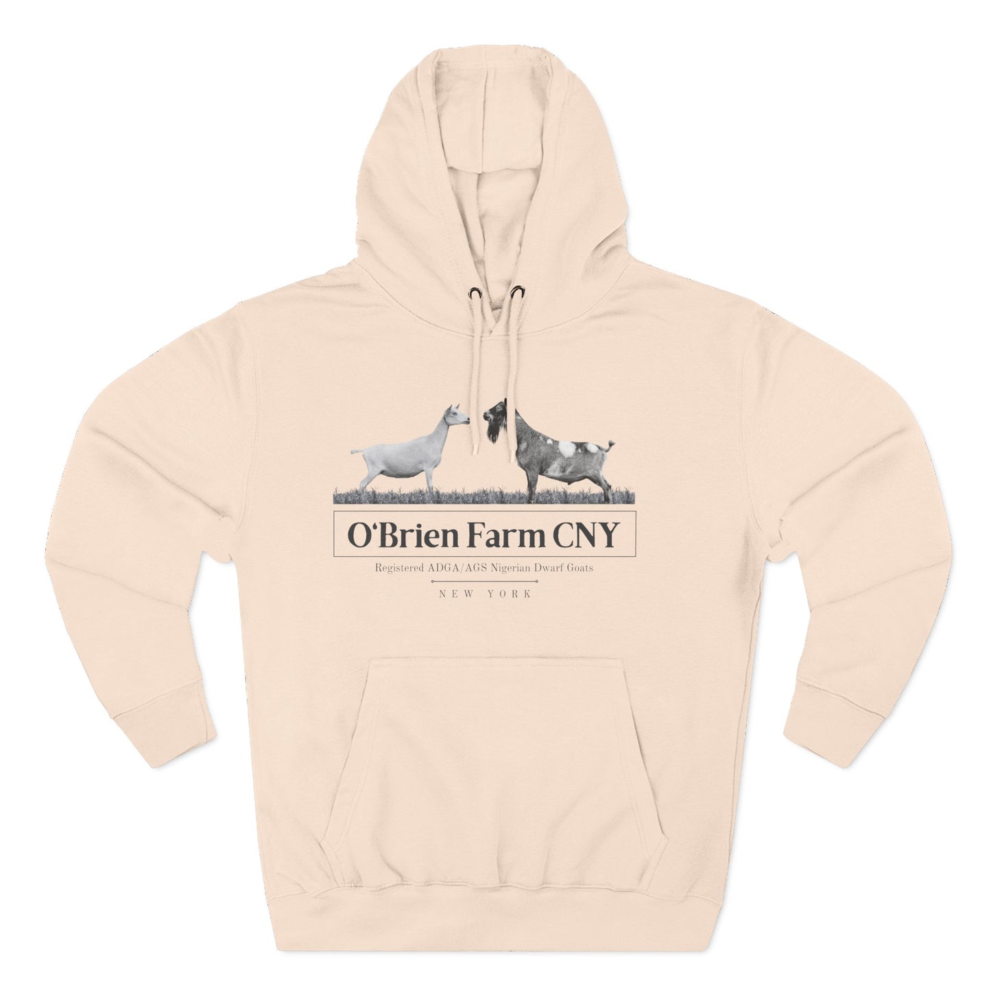 Three-Panel Fleece Hoodie "O'Brien Farm CNY"