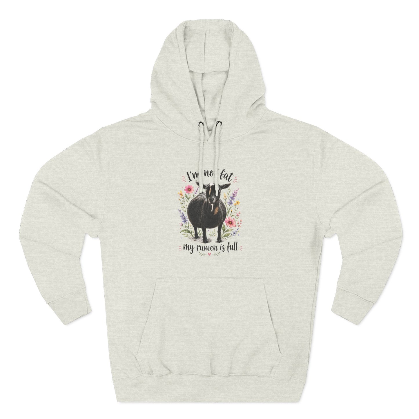 Three-Panel Fleece Hoodie - "It's just a food baby"