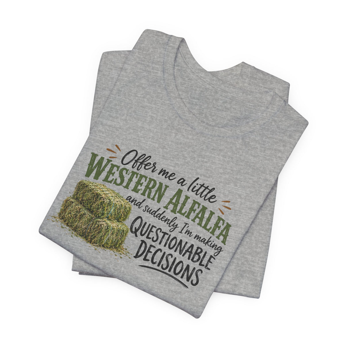 Unisex Jersey Short Sleeve Tee - "Western Alfalfa"