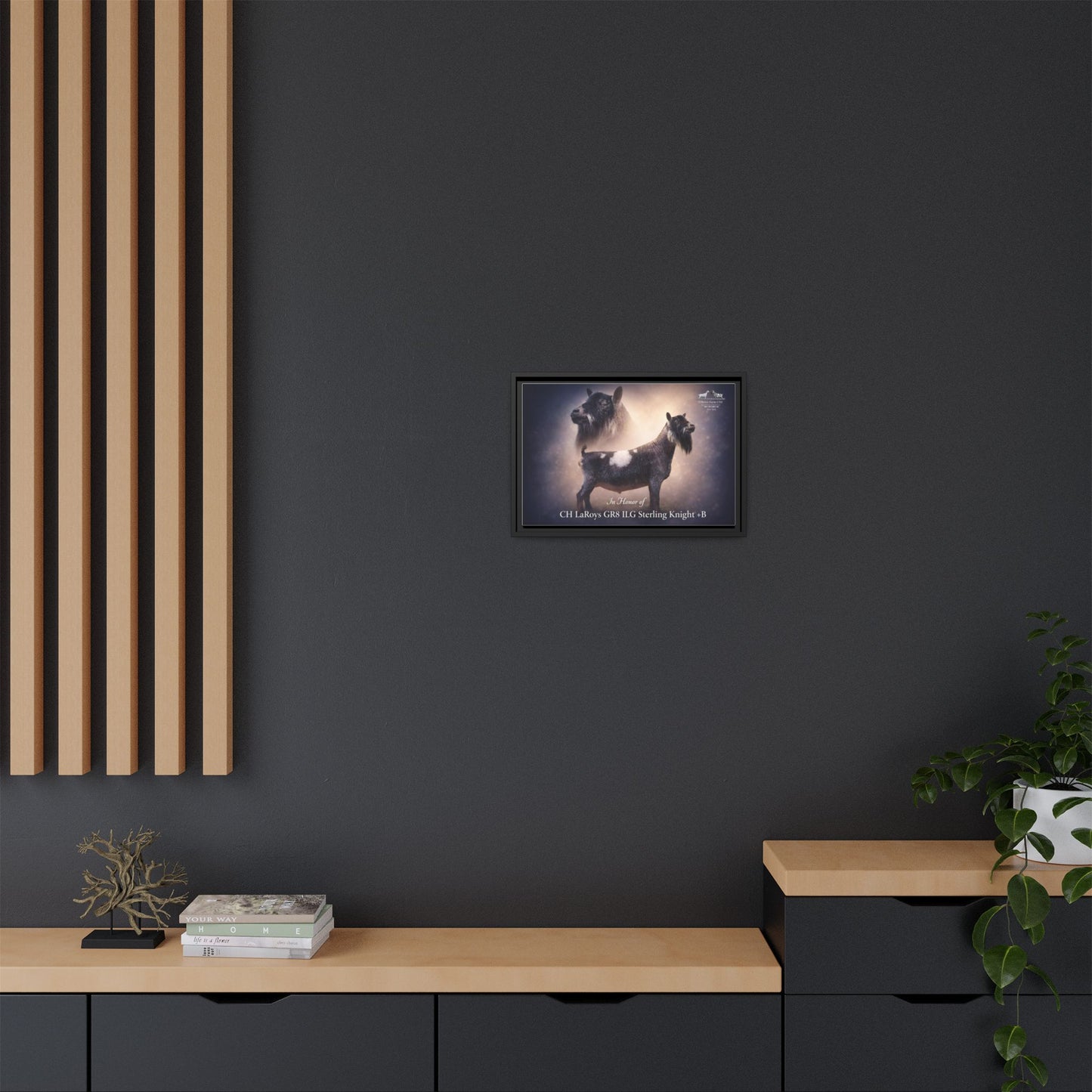 FOR KIM 12" x 18" Matte Canvas, Framed (Multi-color)