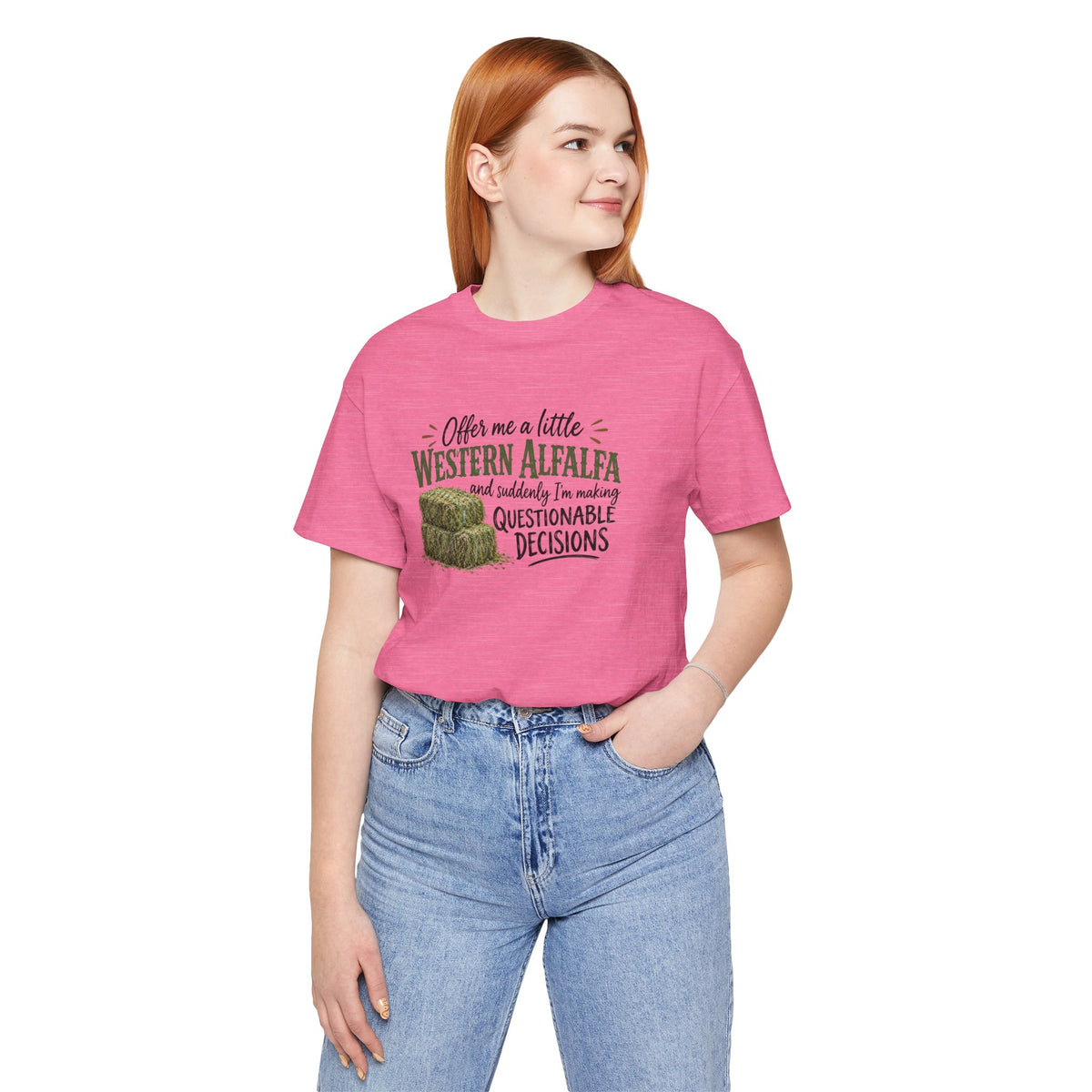 Unisex Jersey Short Sleeve Tee - "Western Alfalfa"