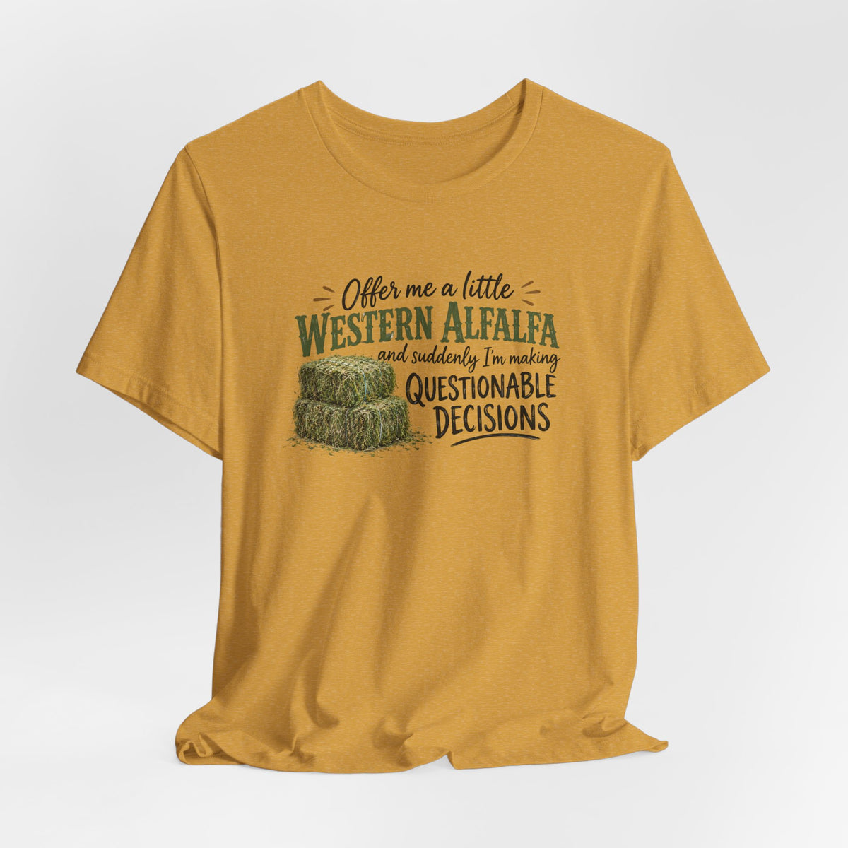 Unisex Jersey Short Sleeve Tee - "Western Alfalfa"