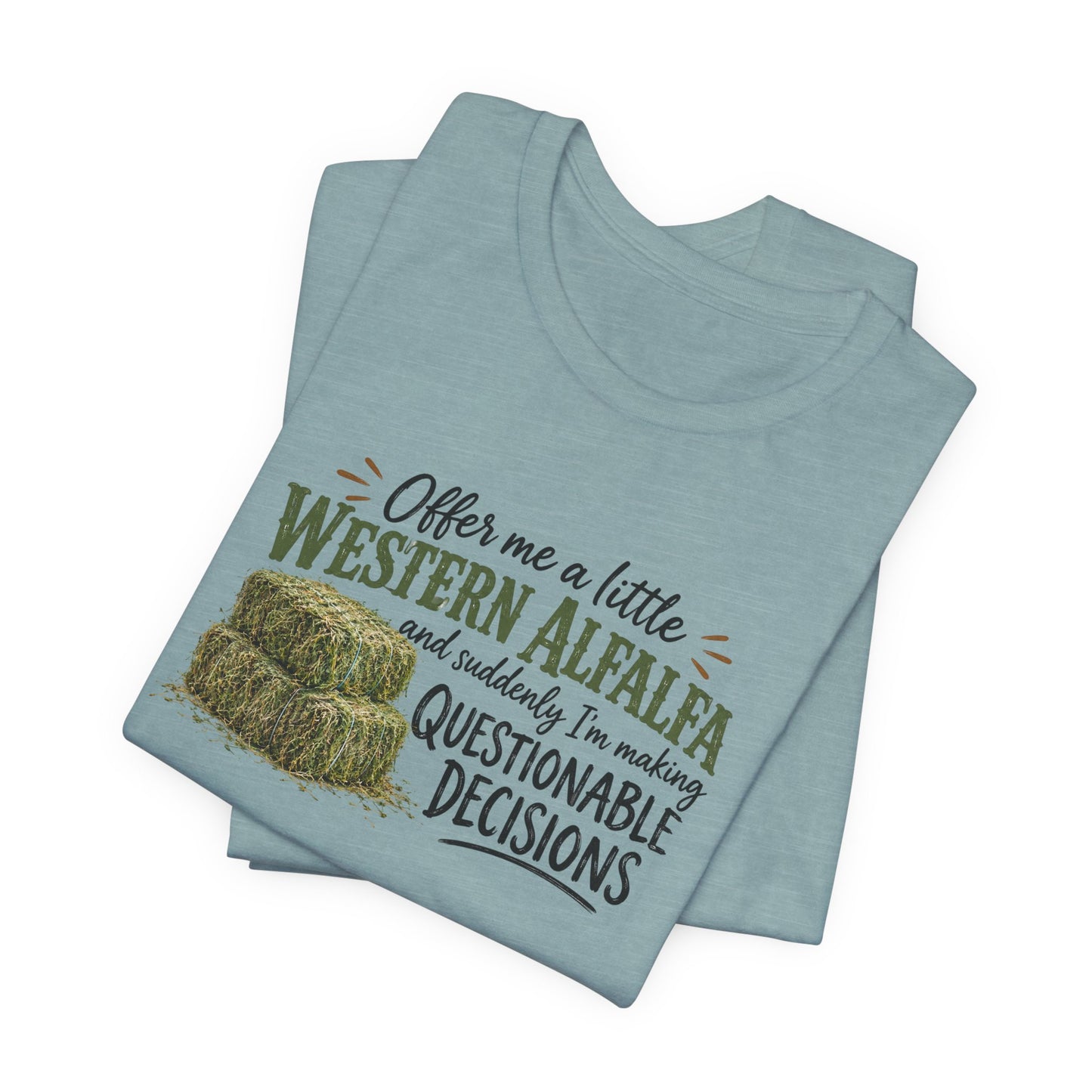 Unisex Jersey Short Sleeve Tee - "Western Alfalfa"