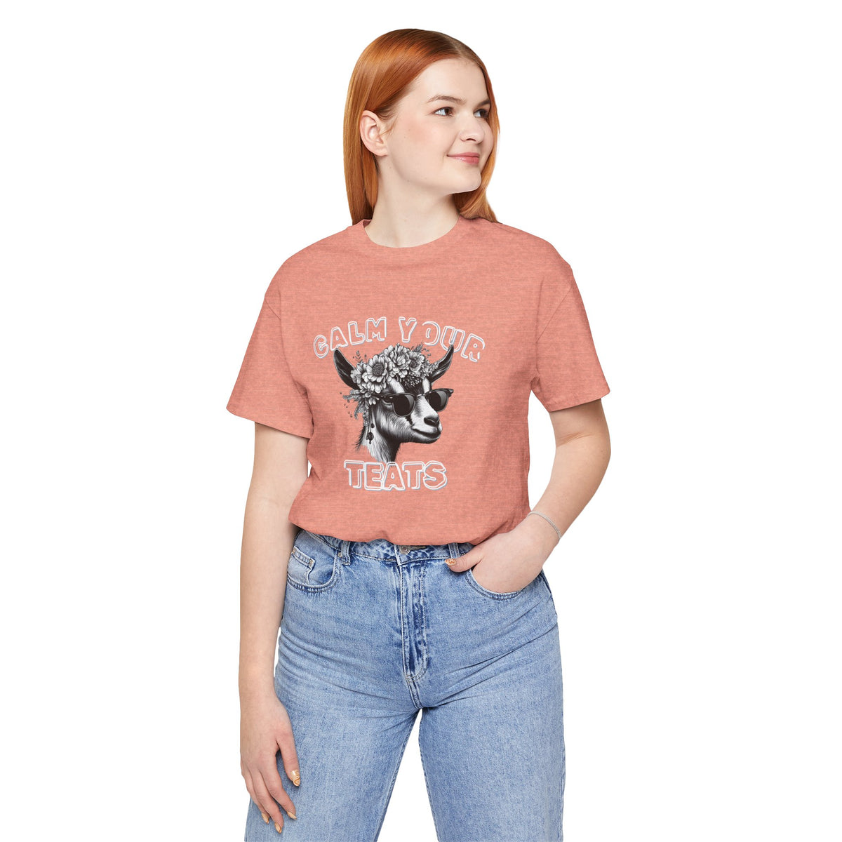 Unisex Jersey  Tee - "Calm Your Teats"