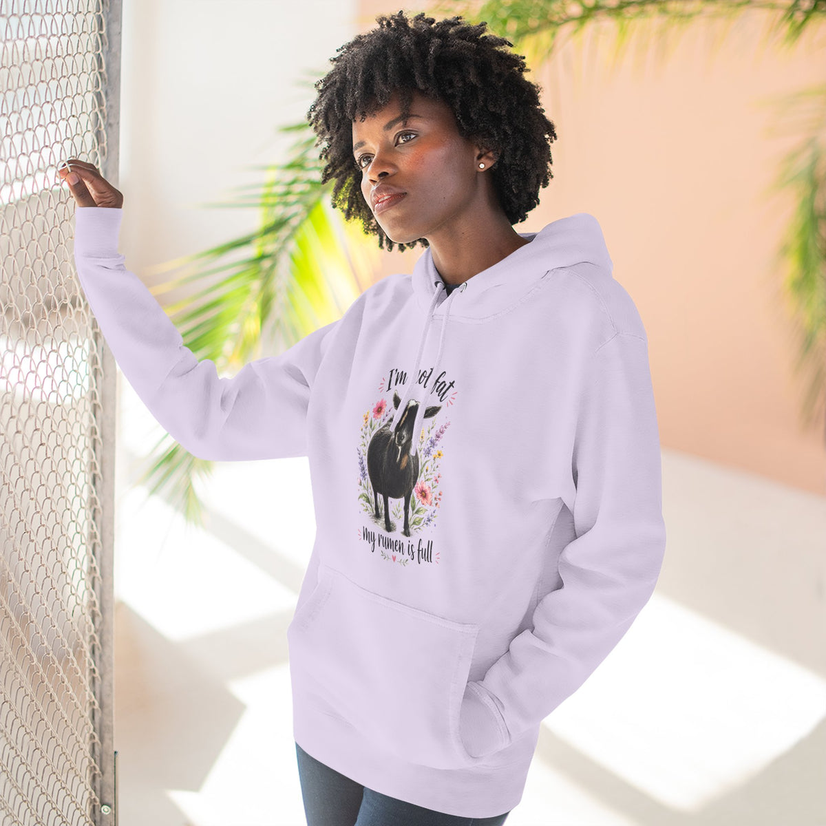 Three-Panel Fleece Hoodie - "It's just a food baby"