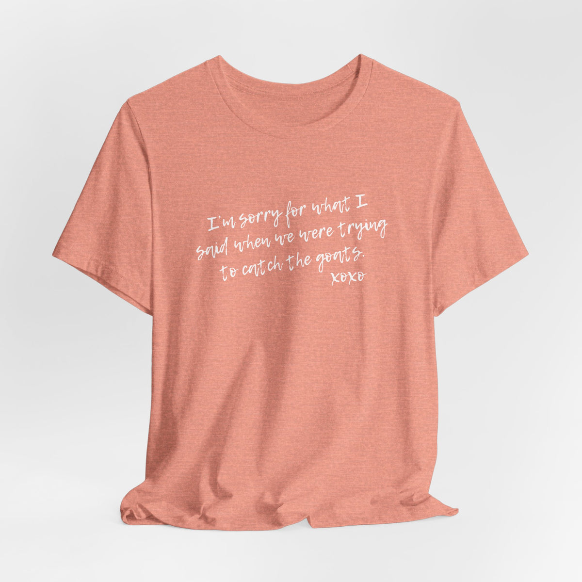 Unisex Jersey Tee - "Sorry"